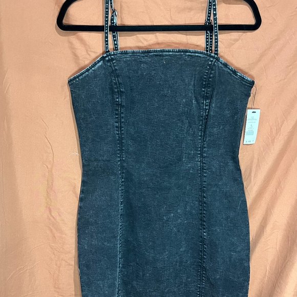 garage denim dress | Dresses | Garage Womens denim structured collar Name/Description:Lexi Rose Deposit - Custom Lilac w 3D Florals A-Line Midi Dresses | mesh_styles